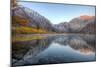 Autumn Morning, First Light, Convict Lake, Sierra Nevada-Vincent James-Mounted Photographic Print