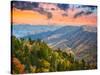 Autumn Morning in the Smoky Mountains National Park-Sean Pavone-Stretched Canvas