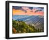 Autumn Morning in the Smoky Mountains National Park-Sean Pavone-Framed Premium Photographic Print