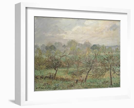 Autumn, Morning Mist, Éragny-Sur-Epte, 1902-Camille Pissarro-Framed Giclee Print