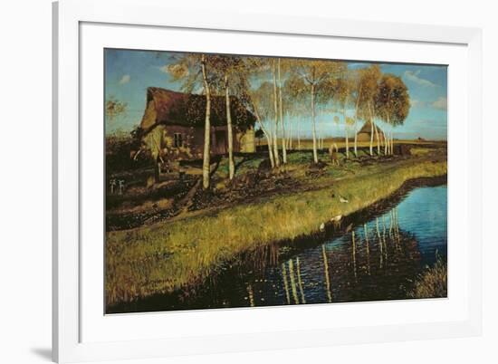 Autumn Morning on the Canal-Otto Wagner-Framed Giclee Print