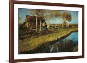 Autumn Morning on the Canal-Otto Wagner-Framed Giclee Print