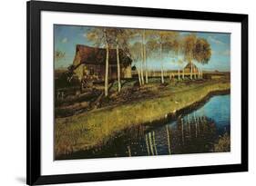 Autumn Morning on the Canal-Otto Wagner-Framed Giclee Print