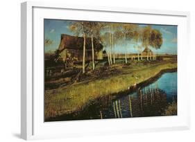 Autumn Morning on the Canal-Otto Wagner-Framed Giclee Print