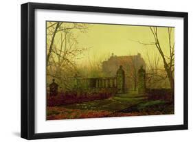 Autumn Morning-John Atkinson Grimshaw-Framed Giclee Print