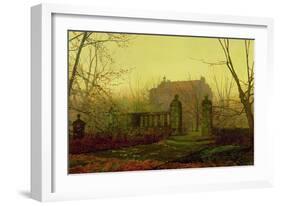 Autumn Morning-John Atkinson Grimshaw-Framed Giclee Print