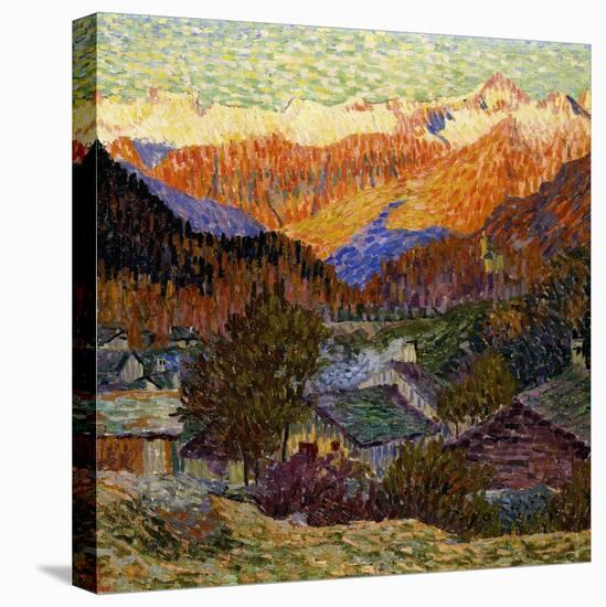 Autumn Morning-Giovanni Giacometti-Stretched Canvas