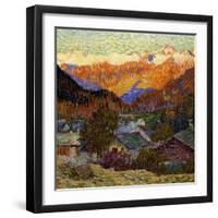 Autumn Morning-Giovanni Giacometti-Framed Giclee Print