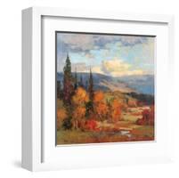 Autumn Mountains-K^ Park-Framed Art Print