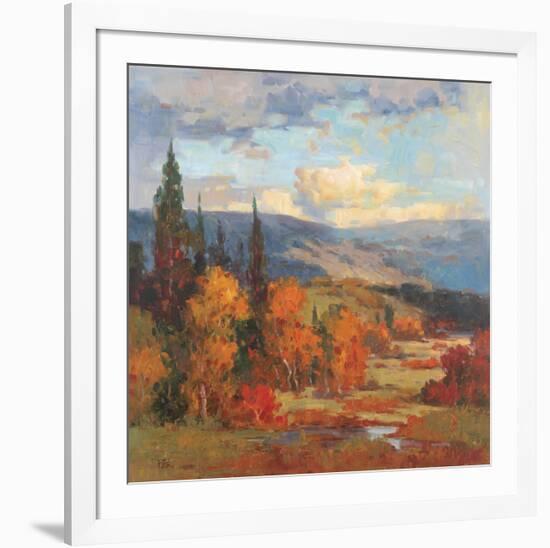 Autumn Mountains-K^ Park-Framed Art Print