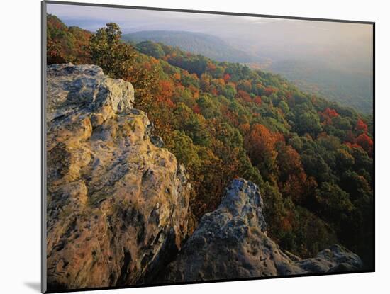 Autumn, Mt. Nebo State Park, Arkansas, USA-Charles Gurche-Mounted Premium Photographic Print