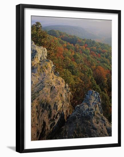 Autumn, Mt. Nebo State Park, Arkansas, USA-Charles Gurche-Framed Premium Photographic Print
