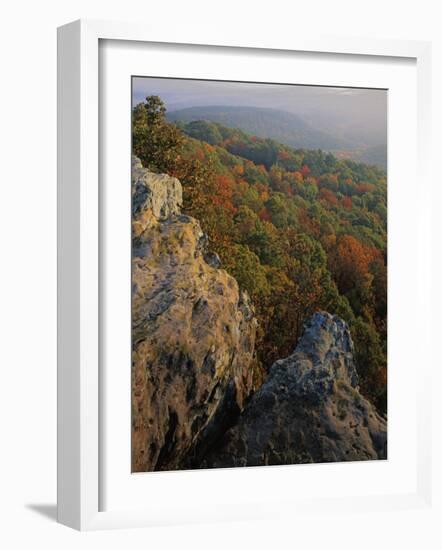 Autumn, Mt. Nebo State Park, Arkansas, USA-Charles Gurche-Framed Photographic Print