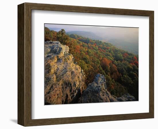 Autumn, Mt. Nebo State Park, Arkansas, USA-Charles Gurche-Framed Photographic Print