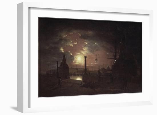 Autumn Night in St. Petersburg, 1835-Maxim Nikiphorovich Vorobyev-Framed Giclee Print