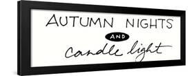 Autumn Nights and Candle Light-Wild Apple Portfolio-Framed Art Print