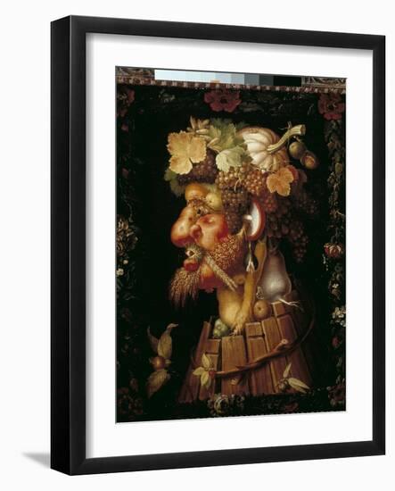 Autumn. (Oil on Canvas, 16Th Century)-Giuseppe Arcimboldo-Framed Giclee Print