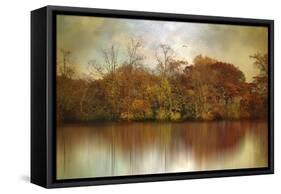 Autumn on a Pond-Jessica Jenney-Framed Stretched Canvas