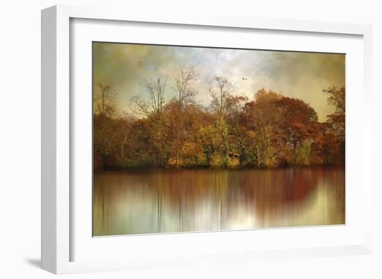 Autumn on a Pond-Jessica Jenney-Framed Giclee Print