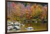 Autumn on Echo Lake, Franconia Notch State Park, New Hampshire, USA-Michel Hersen-Framed Photographic Print