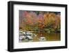 Autumn on Echo Lake, Franconia Notch State Park, New Hampshire, USA-Michel Hersen-Framed Photographic Print