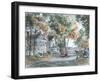 Autumn On Glenn Dr.-Stanton Manolakas-Framed Giclee Print