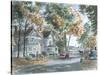 Autumn On Glenn Dr.-Stanton Manolakas-Stretched Canvas