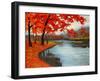 Autumn on Spring Lake, New York-Patty Baker-Framed Art Print