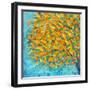 Autumn on Teal-Ann Marie Coolick-Framed Art Print