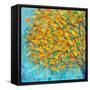 Autumn on Teal-Ann Marie Coolick-Framed Stretched Canvas