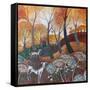 Autumn on the Common,2017-Lisa Graa Jensen-Framed Stretched Canvas