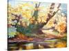 Autumn on the Darent, 1999-Cristiana Angelini-Stretched Canvas