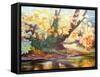 Autumn on the Darent, 1999-Cristiana Angelini-Framed Stretched Canvas