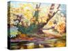 Autumn on the Darent, 1999-Cristiana Angelini-Stretched Canvas