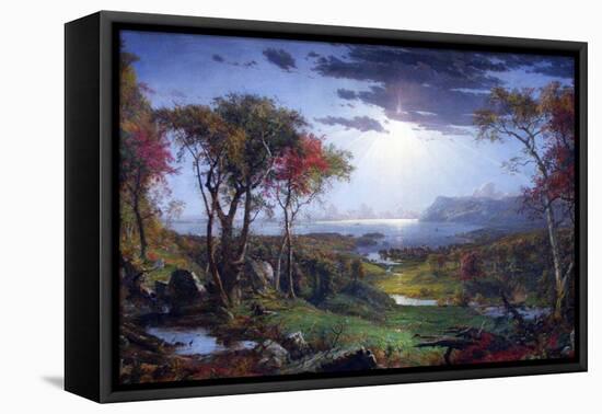 Autumn-On The Hudson River-Jasper Francis Cropsey-Framed Stretched Canvas