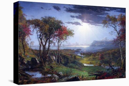 Autumn-On The Hudson River-Jasper Francis Cropsey-Stretched Canvas