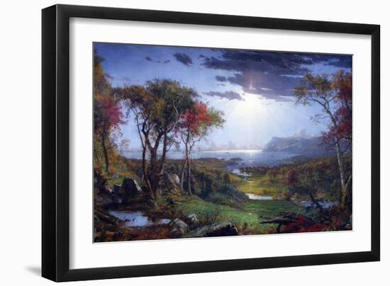 Autumn-On The Hudson River-Jasper Francis Cropsey-Framed Art Print