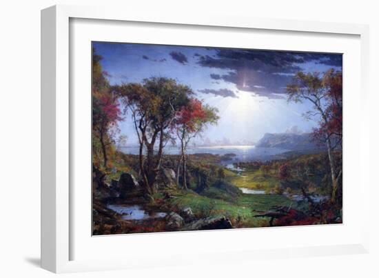 Autumn-On The Hudson River-Jasper Francis Cropsey-Framed Art Print