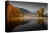 Autumn on the River Adda-Roberto Marini-Stretched Canvas
