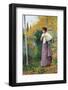 Autumn on the Shore of the Lake-Leopold Francois Kowalsky-Framed Premium Giclee Print
