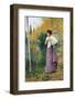 Autumn on the Shore of the Lake-Leopold Francois Kowalsky-Framed Premium Giclee Print