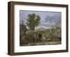 Autumn or the Grapes Brought from the Promised Land-Nicolas Poussin-Framed Giclee Print