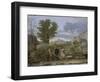 Autumn or the Grapes Brought from the Promised Land-Nicolas Poussin-Framed Giclee Print