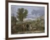 Autumn or the Grapes Brought from the Promised Land-Nicolas Poussin-Framed Giclee Print