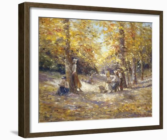 Autumn Paint Out-Judy Talacko-Framed Giclee Print