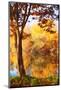 Autumn paint waterfront-Philippe Sainte-Laudy-Mounted Photographic Print