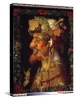 Autumn Painting by Giuseppe Arcimboldo (1527-1593) 16Th Century Sun. 0,76X0,63 M - Autumn. Painting-Giuseppe Arcimboldo-Stretched Canvas