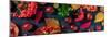 Autumn Panoramic Banner with Fall Leaves and Chestnuts, a Top Shot-Plateresca-Mounted Photographic Print