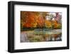 Autumn Park Sharon Woods Ohio-null-Framed Art Print