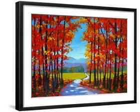 Autumn Path III-Patty Baker-Framed Art Print